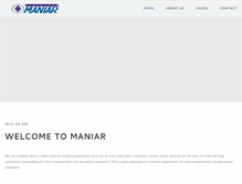 Tablet Screenshot of maniar.com